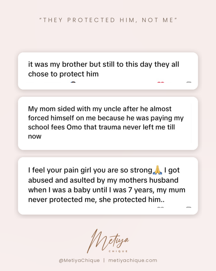Why do abuse survivors stay silent? they are not protected