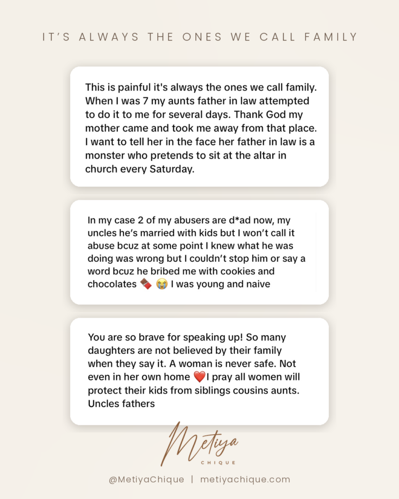 Why do abuse survivors stay silent? family abuse