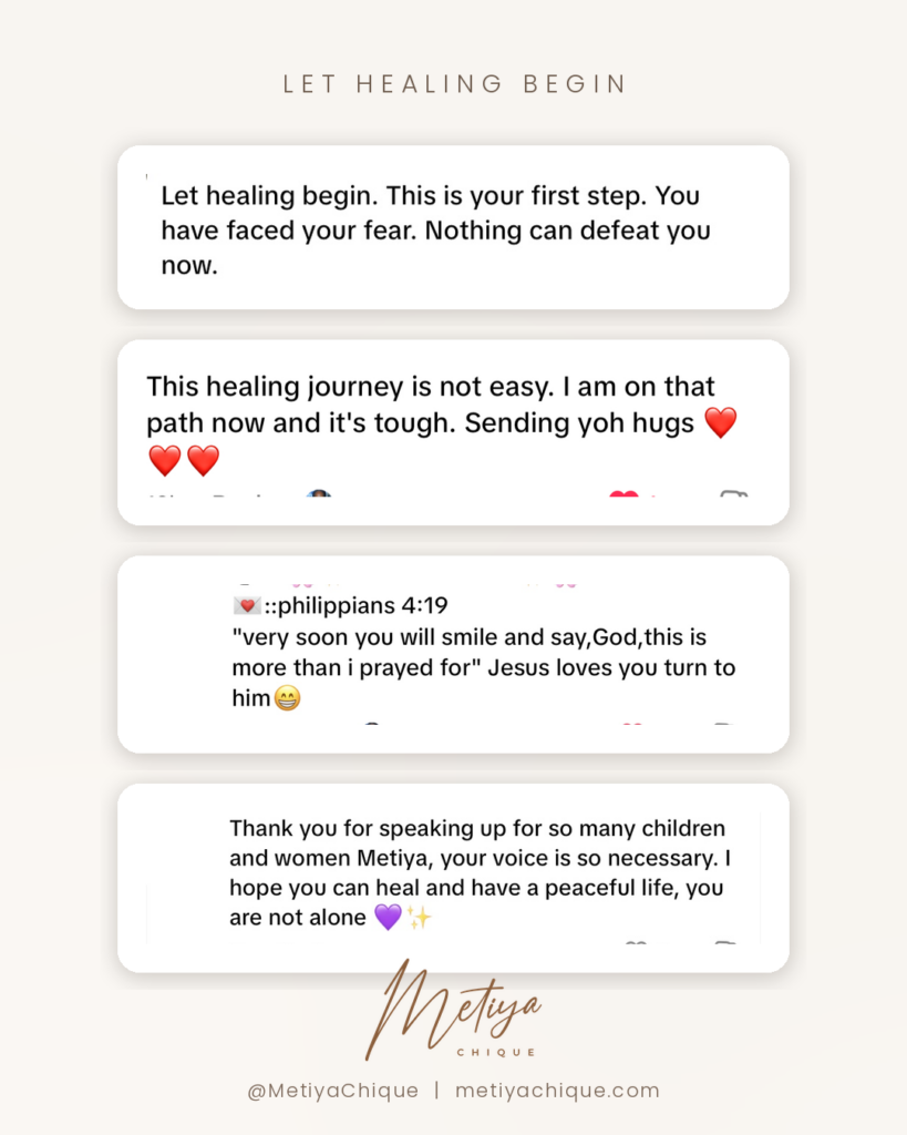 Why do abuse survivors stay silent?healing is possible tiktok comments