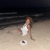 things I would tell my younger self - Metiya on the beach with cake