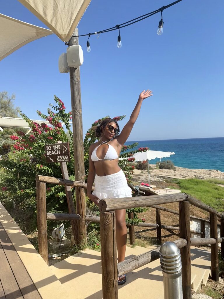 Black and Beautiful Metiya by the beach stairs
